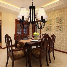 Lustre traditionnel classique en laiton antique