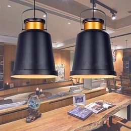 Lampes suspendues rétro en métal pour café