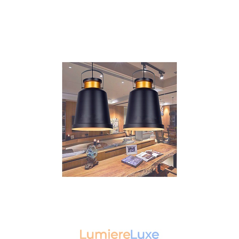 Lampes suspendues rétro en métal pour café