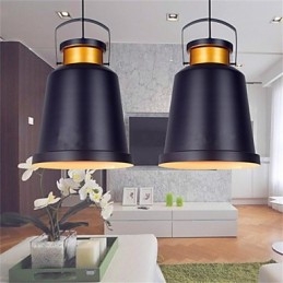 Lampes suspendues rétro en métal pour café