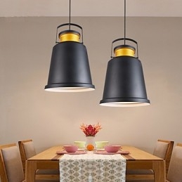 Lampes suspendues rétro en métal pour café