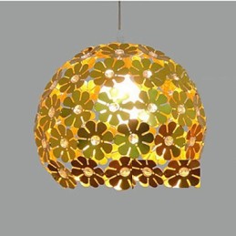 Plafonnier en cristal à tête unique, forme boule de fleur de prunier, couleur moderne