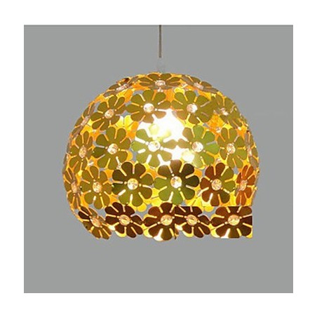 Plafonnier en cristal à tête unique, forme boule de fleur de prunier, couleur moderne Plafonnier en cristal à tête unique, forme boule de fleur de prunier, couleur moderne