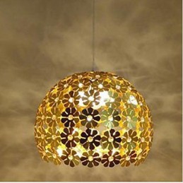 Plafonnier en cristal à tête unique, forme boule de fleur de prunier, couleur moderne