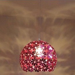 Plafonnier en cristal à tête unique, forme boule de fleur de prunier, couleur moderne