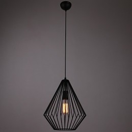 Mini lampe suspendue diamants 1 lumière, traitement de peinture