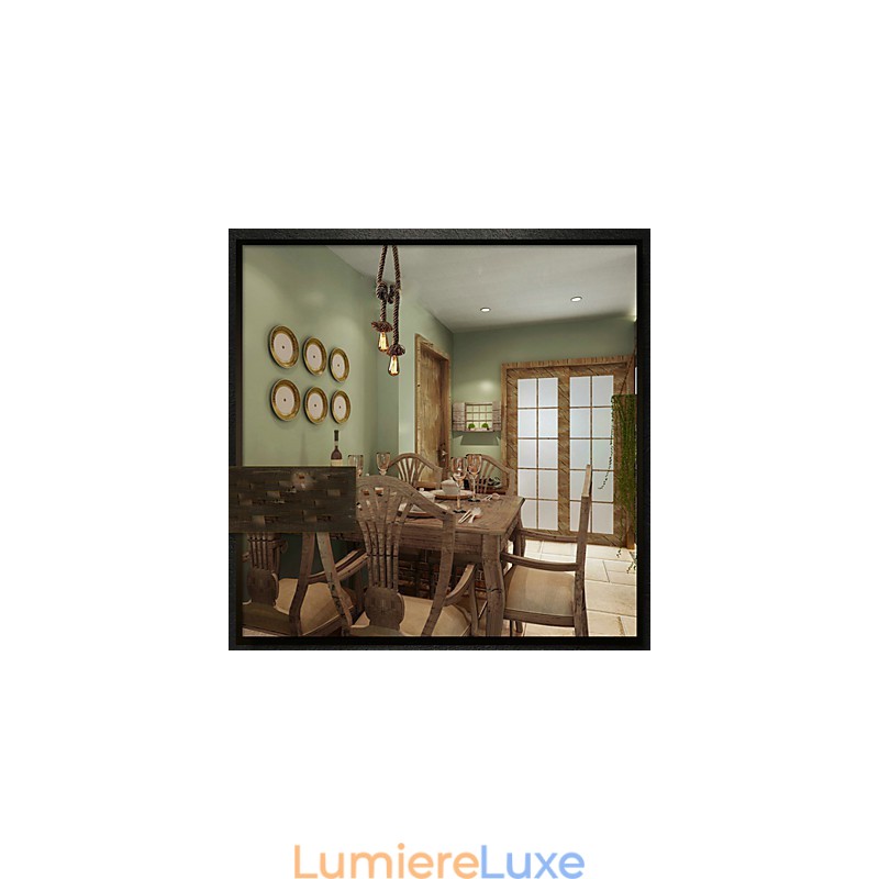 Lustre créatif multifonctionnel en corde de chanvre