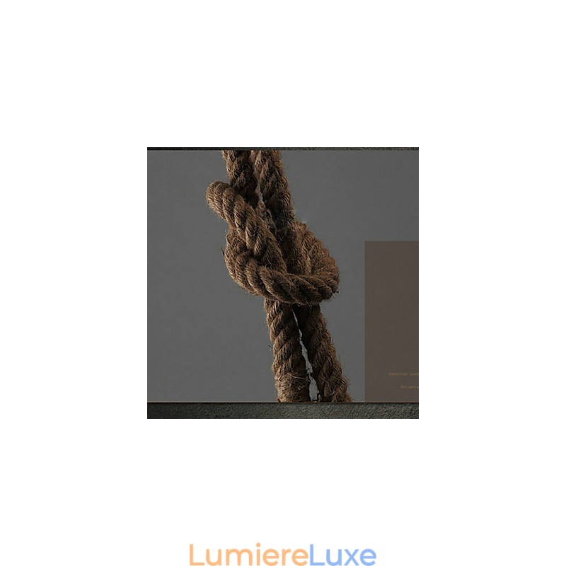Lustre créatif multifonctionnel en corde de chanvre