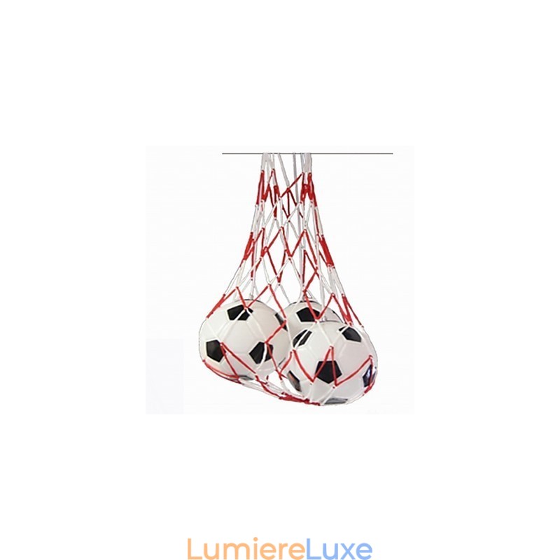 Lampe suspendue minimaliste moderne à 3 lumières pour enfants, motif football
