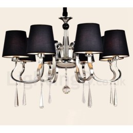 Lustre en métal chromé moderne, contemporain, traditionnel, classique, rustique, style lodge, vintage, style country island