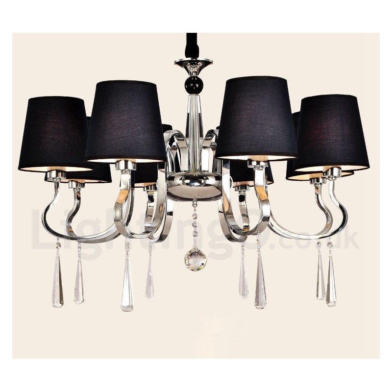 Lustre en métal chromé moderne, contemporain, traditionnel, classique, rustique, style lodge, vintage, style country island