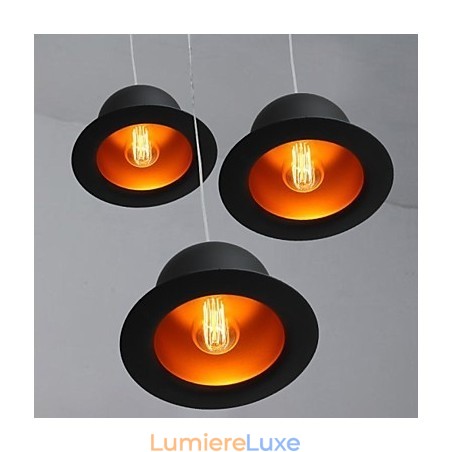 Lampe de dôme créative à la mode, style rural, chapeau de cérémonie britannique européen Lampe de dôme créative à la mode, style rural, chapeau de cérémonie britannique européen