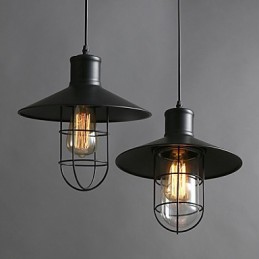 Lampe lustre cage à oiseaux à tête unique