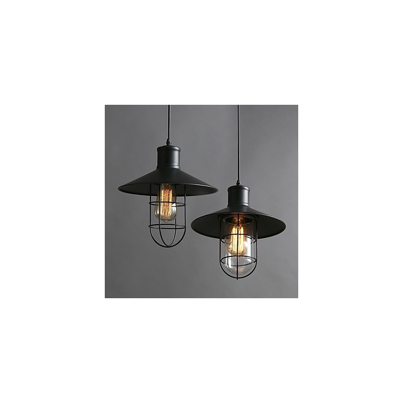 Lampe lustre cage à oiseaux à tête unique
