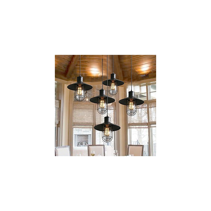 Lampe lustre cage à oiseaux à tête unique