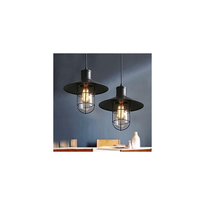 Lampe lustre cage à oiseaux à tête unique