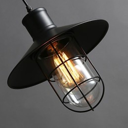 Lampe lustre cage à oiseaux à tête unique