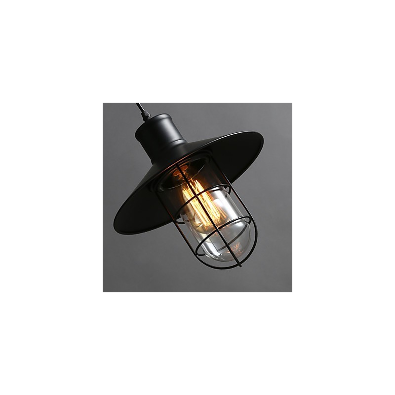 Lampe lustre cage à oiseaux à tête unique