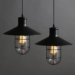 Lampe lustre cage à oiseaux à tête unique