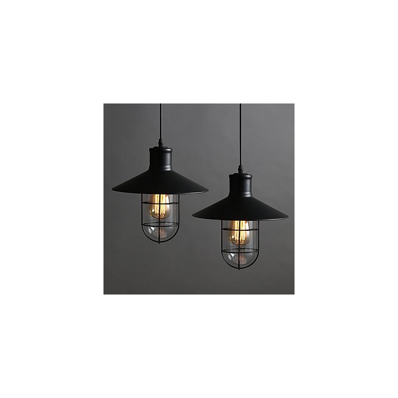 Lampe lustre cage à oiseaux à tête unique