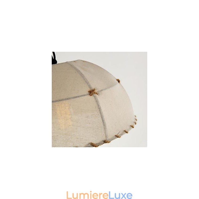Un bref lustre en corde de chanvre semi-circulaire de Vogue Lights