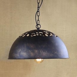 Palan à chaîne en fer forgé de l'industrie américaine Nostalgie Demi-cercle Droplight Restaurer les anciennes manières