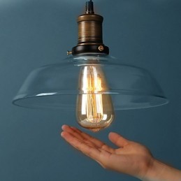 Suspension moderne en verre, lampes suspendues simples, lampe suspendue de café