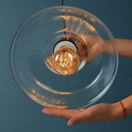 Suspension moderne en verre, lampes suspendues simples, lampe suspendue de café