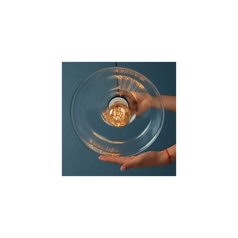 Suspension moderne en verre, lampes suspendues simples, lampe suspendue de café