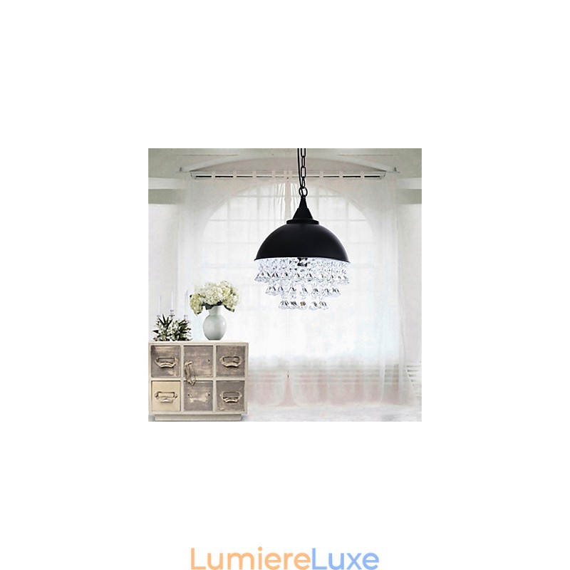 Lustre en fer minimaliste américain rétro en forme de pomme à une tête