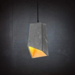 Lampe suspendue en ciment rétro contemporaine et décontractée