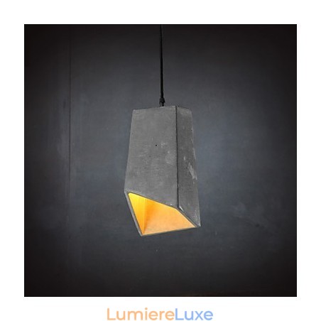 Lampe suspendue en ciment rétro contemporaine et décontractée Lampe suspendue en ciment rétro contemporaine et décontractée