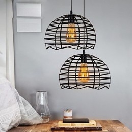 Plafonniers rétro classiques en métal, lampes suspendues simples, lampe suspendue de café