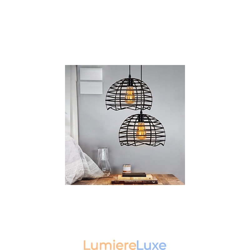 Plafonniers rétro classiques en métal, lampes suspendues simples, lampe suspendue de café