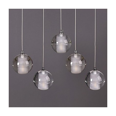 Lampe suspendue décorative en pierre de verre et cristal à 1 lumière pour café Lampe suspendue décorative en pierre de verre et cristal à 1 lumière pour café
