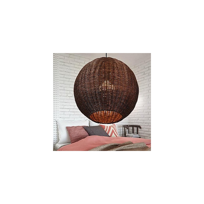 Suspension moderne contemporaine en métal style lanterne country globe