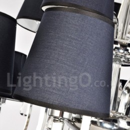 Lustre en métal chromé moderne, contemporain, traditionnel, classique, rustique, style lodge, vintage, style country island