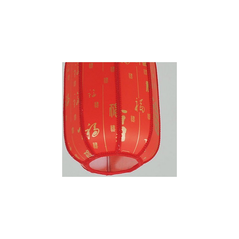 Lanternes rouges en peau de mouton Archaize pour porche