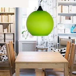 Lustre en verre coloré simple et tendance