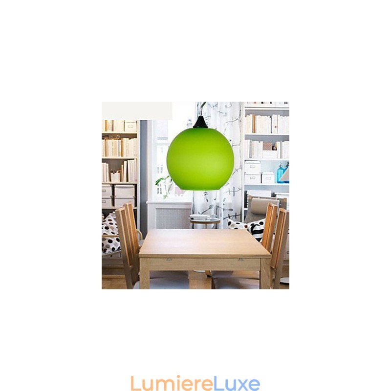 Lustre en verre coloré simple et tendance