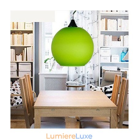 Lustre en verre coloré simple et tendance Lustre en verre coloré simple et tendance