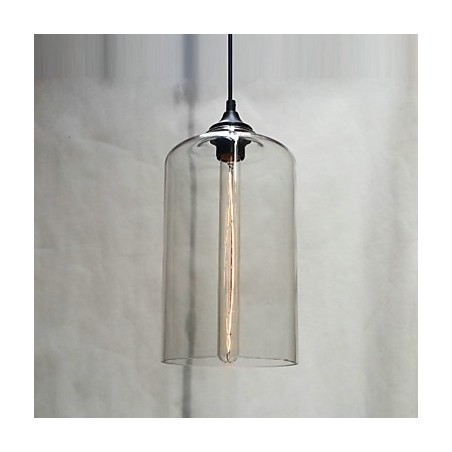 Suspension design bouteille 1 lumière, peinture concise en fer Suspension design bouteille 1 lumière, peinture concise en fer
