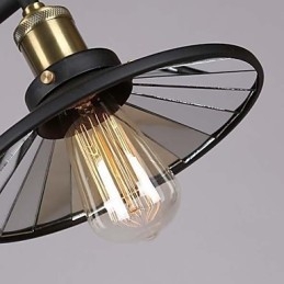 Lustre en métal peint de style mini country vintage