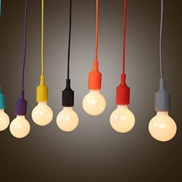 Lustre créatif en silicone en forme de dragon arc-en-ciel