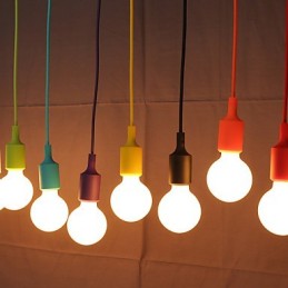 Lustre créatif en silicone en forme de dragon arc-en-ciel