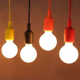 Lustre créatif en silicone en forme de dragon arc-en-ciel