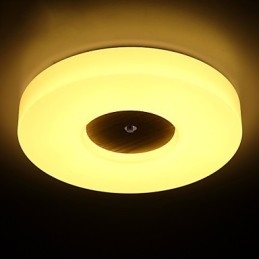 Suspension moderne contemporaine en bois et bambou de style campagnard