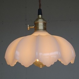 Suspension en verre avec éclairage rétro