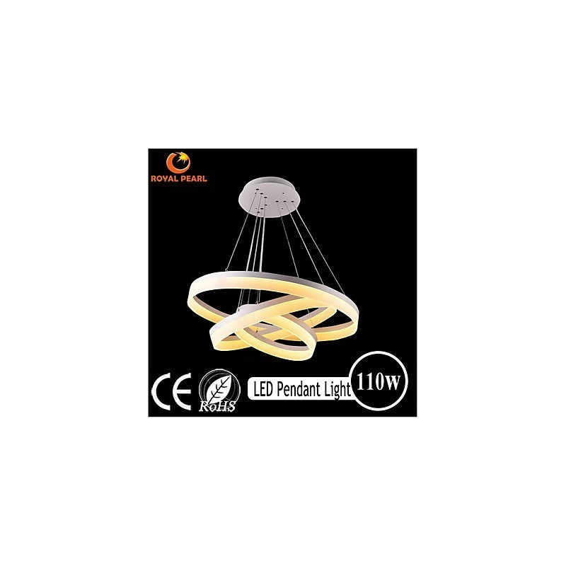 Suspension moderne en acrylique blanc 130 W, offre spéciale