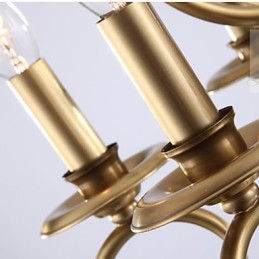 Lustre suspendu style mini traditionnel classique en métal